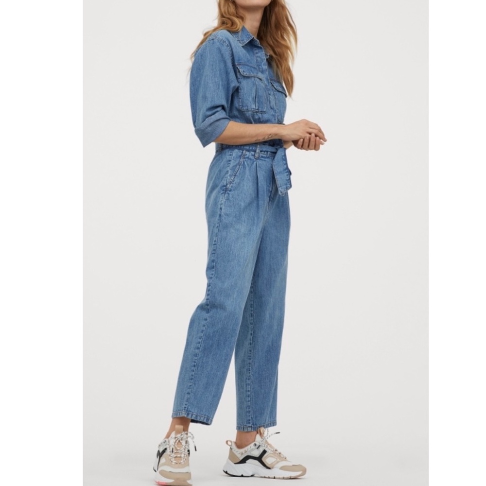 H&M denim jumpsuit / boilersuit size 8